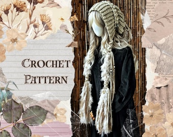 CROCHET PATTERN bonnet with strap