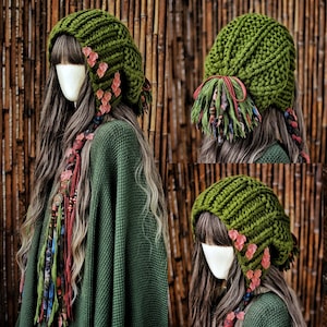 Slouchy hat knitting pattern