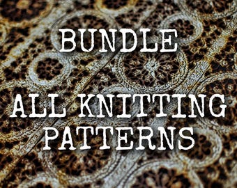 BUNDLE all knitting patterns