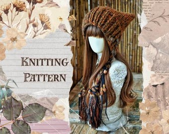 KNITTING PATTERN kitty hat