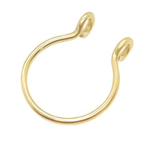 Gold Faux Septum Ring: Clip On Nose Piercing