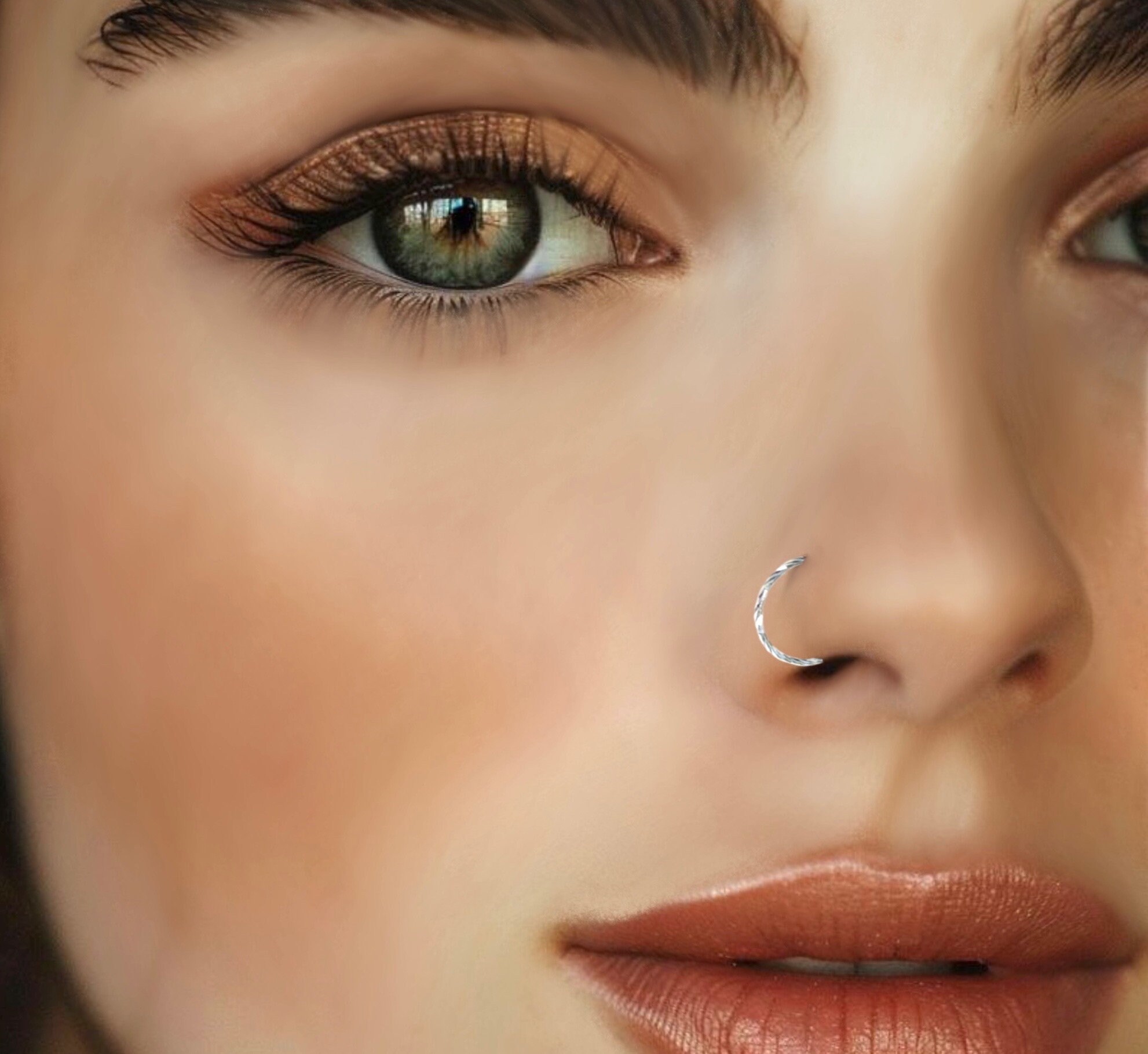 Magnetic nose ring hoop deals