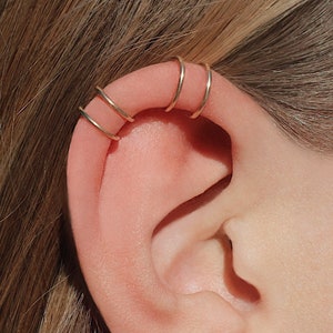 Set of 2 Ear Cuffs For Upper Ear, Non Pierced Earrings, Fake Cartilage Earrings
