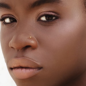 9k Solid Gold Nose Stud: Tiny Ball Piercing, 5267