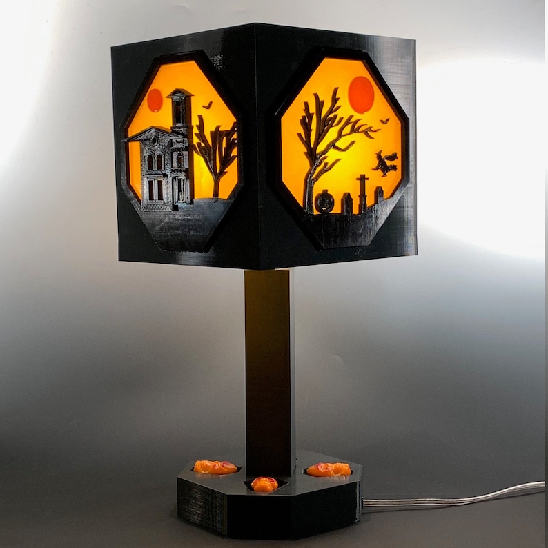 Halloween Table Lamp Etsy