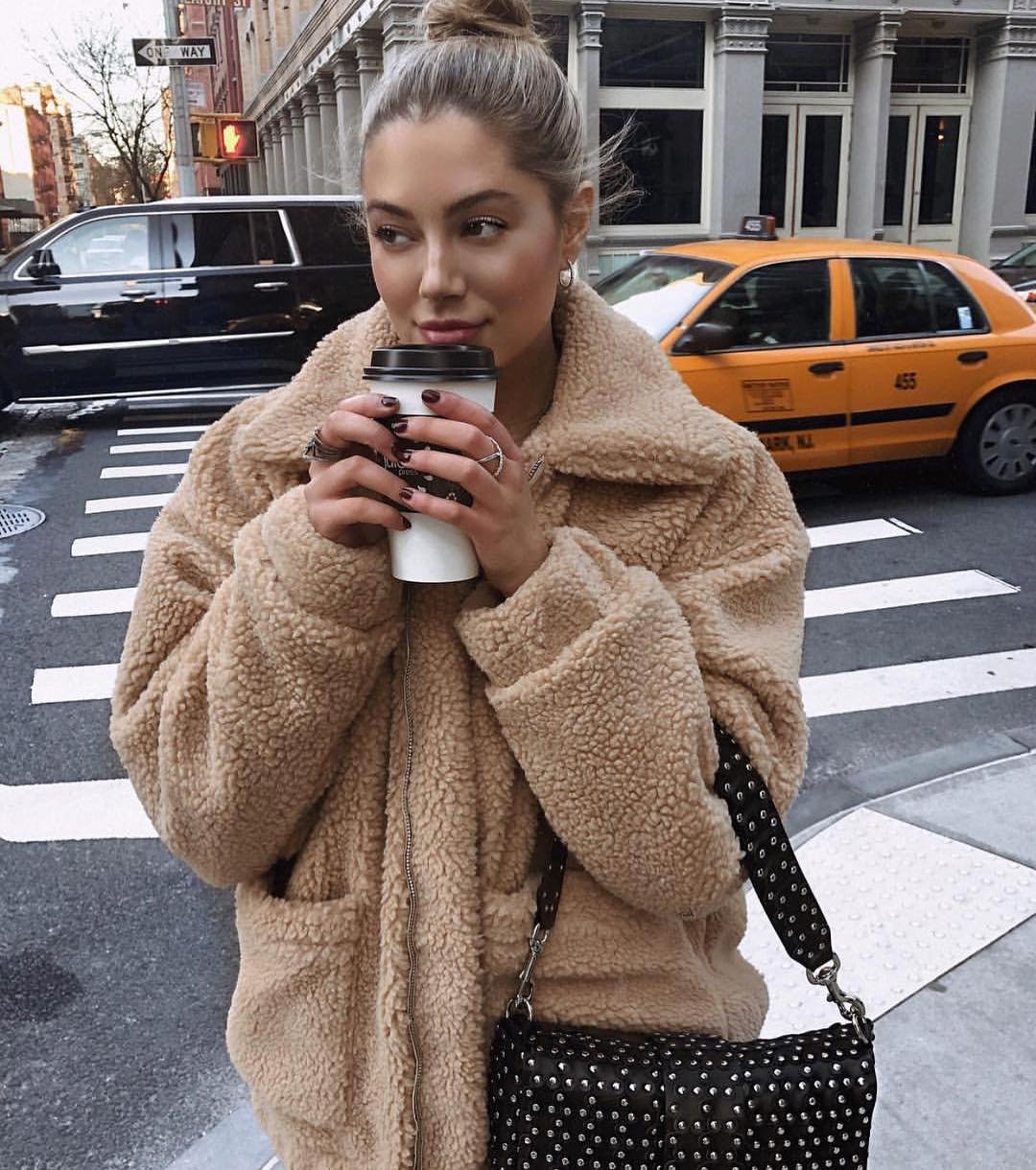 Teddy top car coat