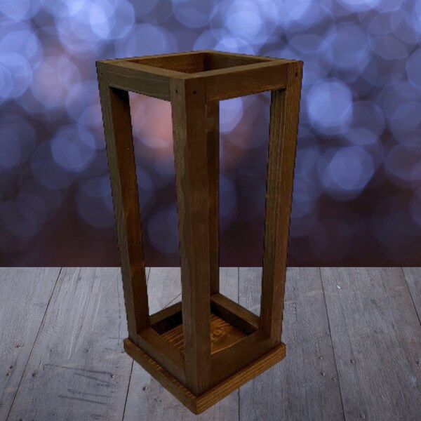 Rustic Wooden Coastal Lantern