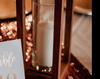 Rustic Wooden Lantern