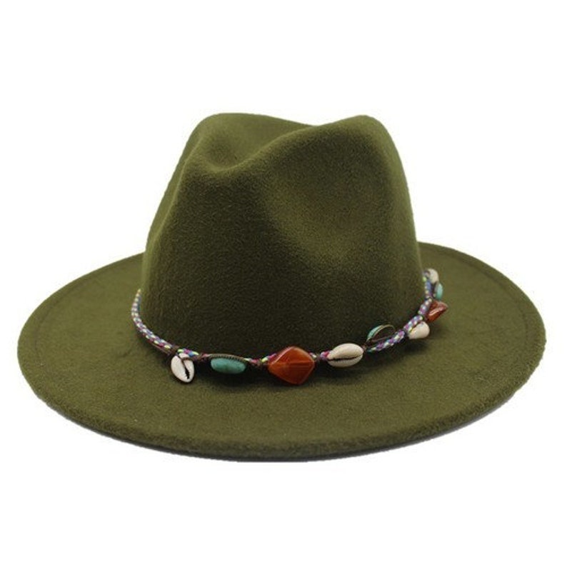 Wool Women Men Felt Fedora Hat With Tassel Bohemia Ribbon Elegant Lady Winter Autumn Jazz Church Godfather Sombrero Caps