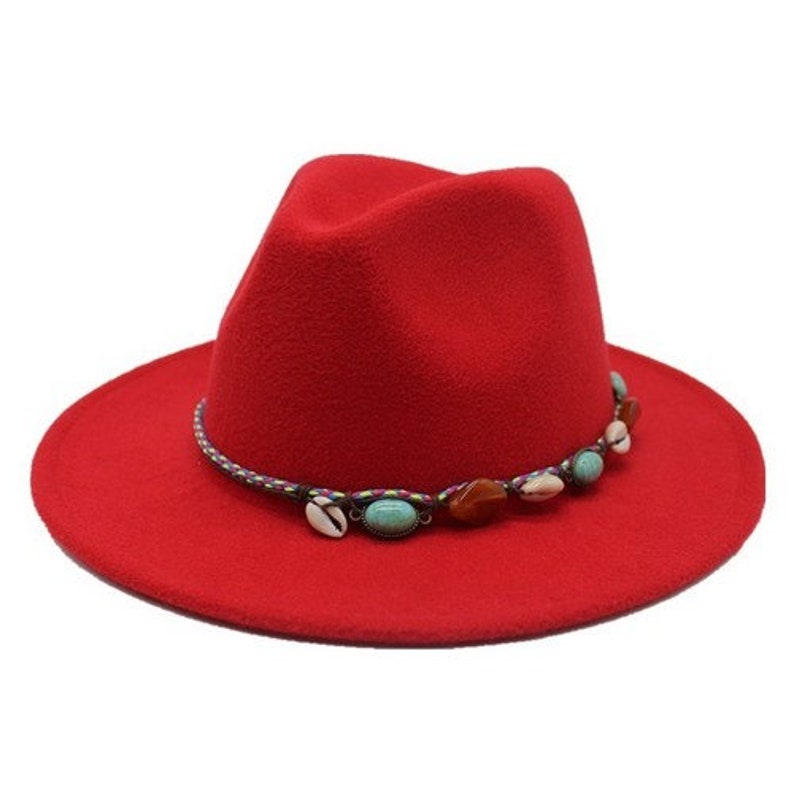 Wool Women Men Felt Fedora Hat With Tassel Bohemia Ribbon Elegant Lady Winter Autumn Jazz Church Godfather Sombrero Caps