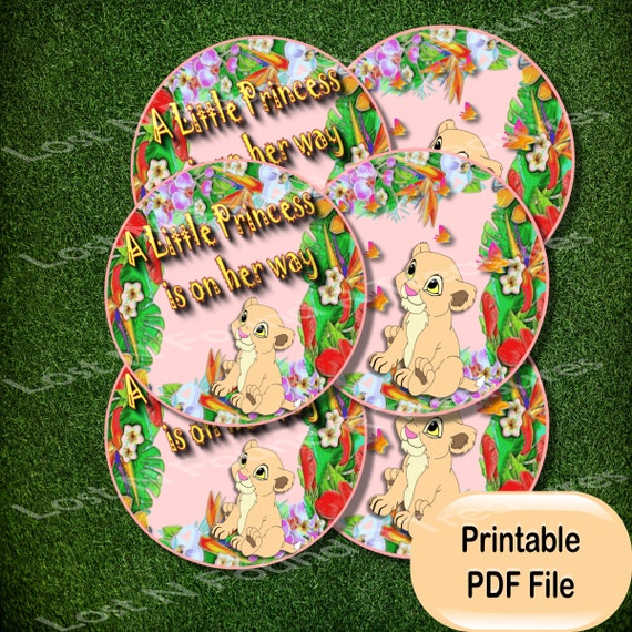 Lion King Nala Cupcake Toppers Lion King Baby Shower Etsy