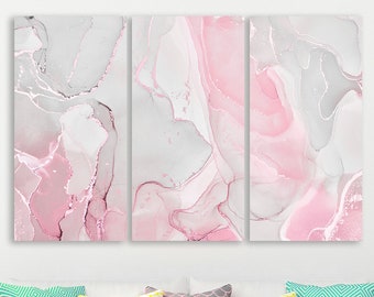 Pink And Grey Marble Etsy