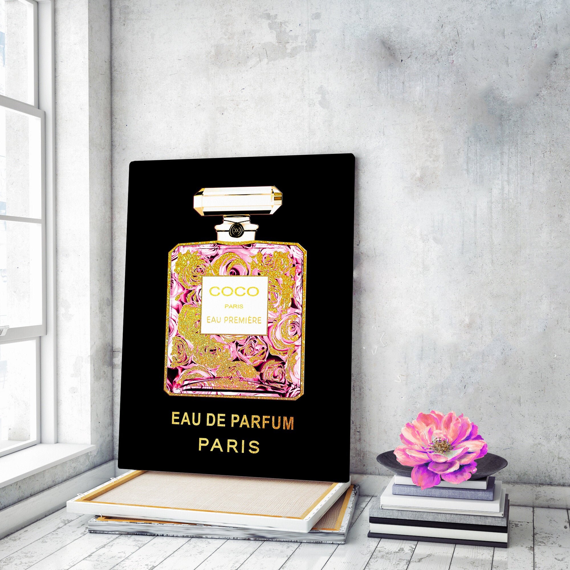 Fashion Wall Art Perfume Bottle Prints Fashion Canvas Wall Art Etsy