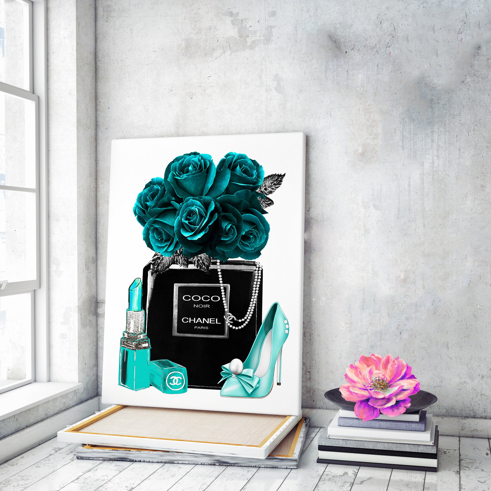 Fashion Wall Art Perfume Bottle Prints Fashion Canvas Wall Art Etsy