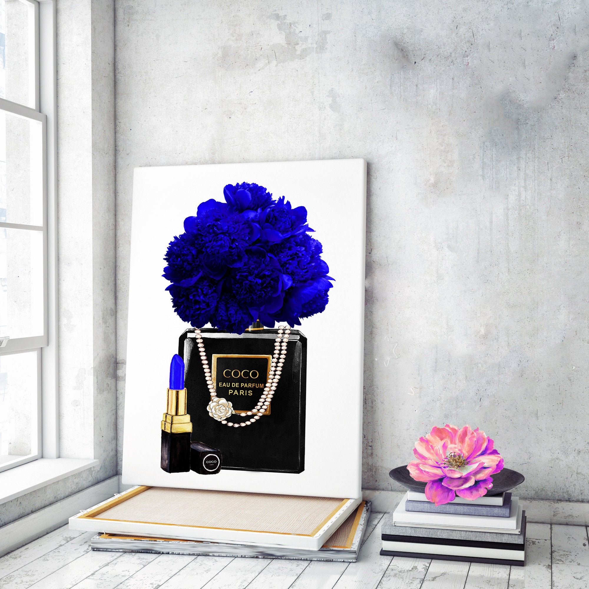 Fashion Wall Art Perfume Bottle Prints Fashion Canvas Wall Art Etsy