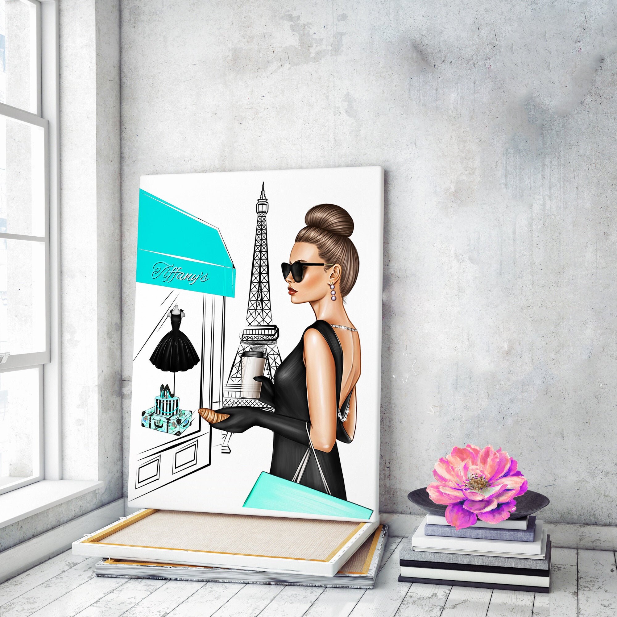 Fashion Wall Art Girl Gemälde Fashion Canvas Wall Art Fashion Etsy