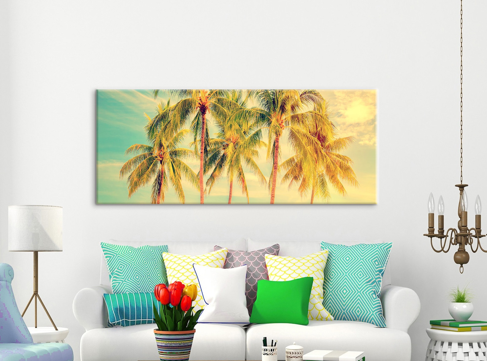 Palm Canvas Art Palm Trees Wall Art Palm Canvas Palm Photo Etsy