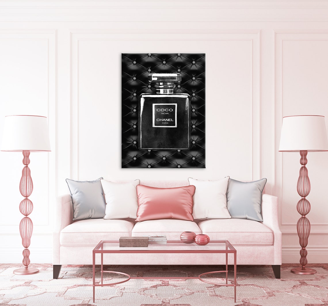 Mode Wand Kunst Parf m Flasche Drucke Mode Leinwand Wand Kunst Etsy