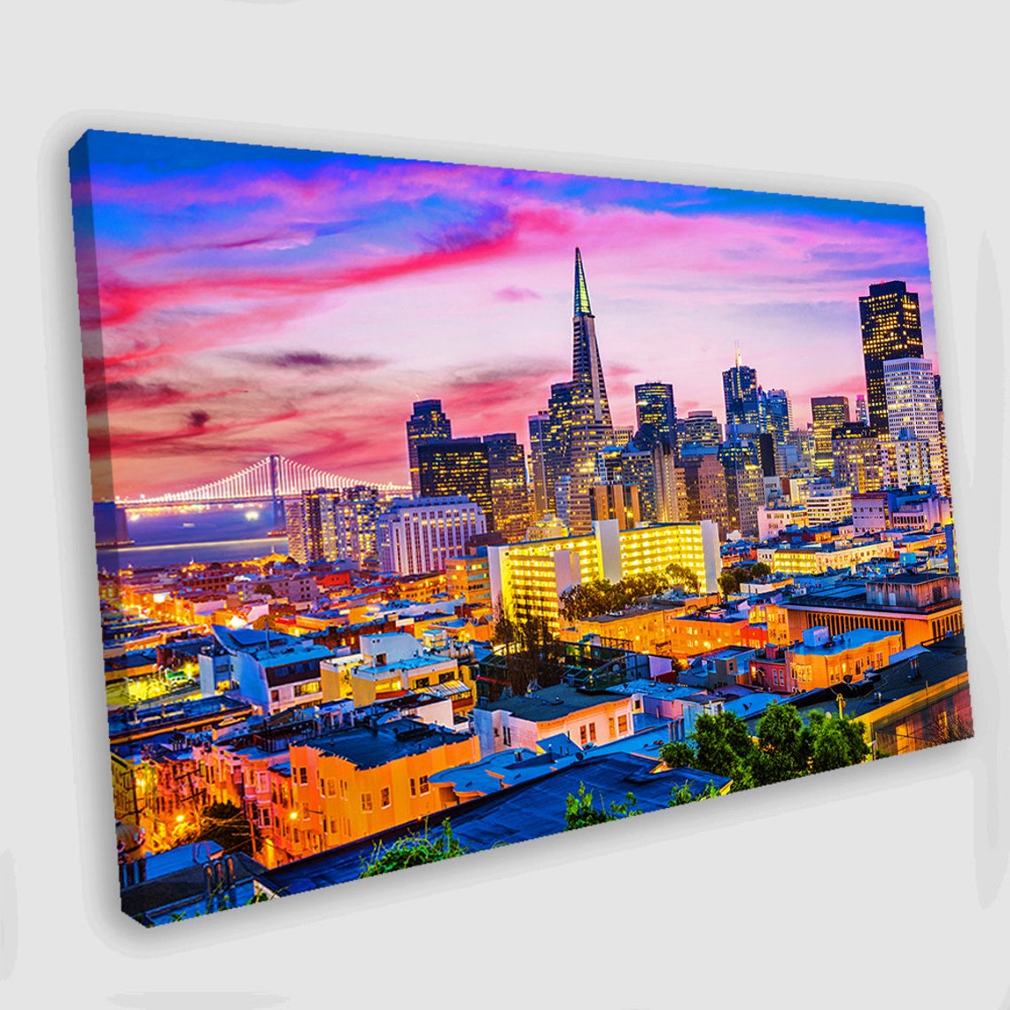 San Francisco Canvas Art California Print San Francisco Wall Etsy