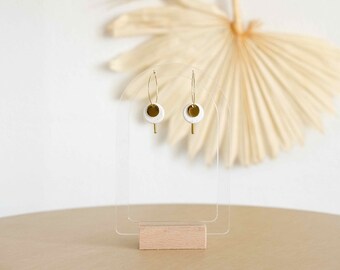 Small Clear Minimalist Arch Earring Holder | Antoinette collection