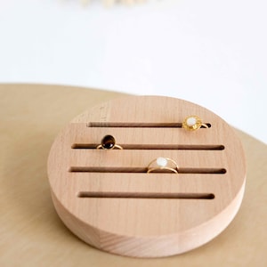 Small Round Ring Holder | Wood | Made in France