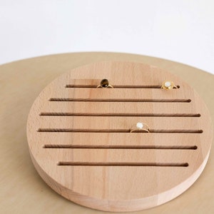 Large Round Ring Holder | Wood | Made in France