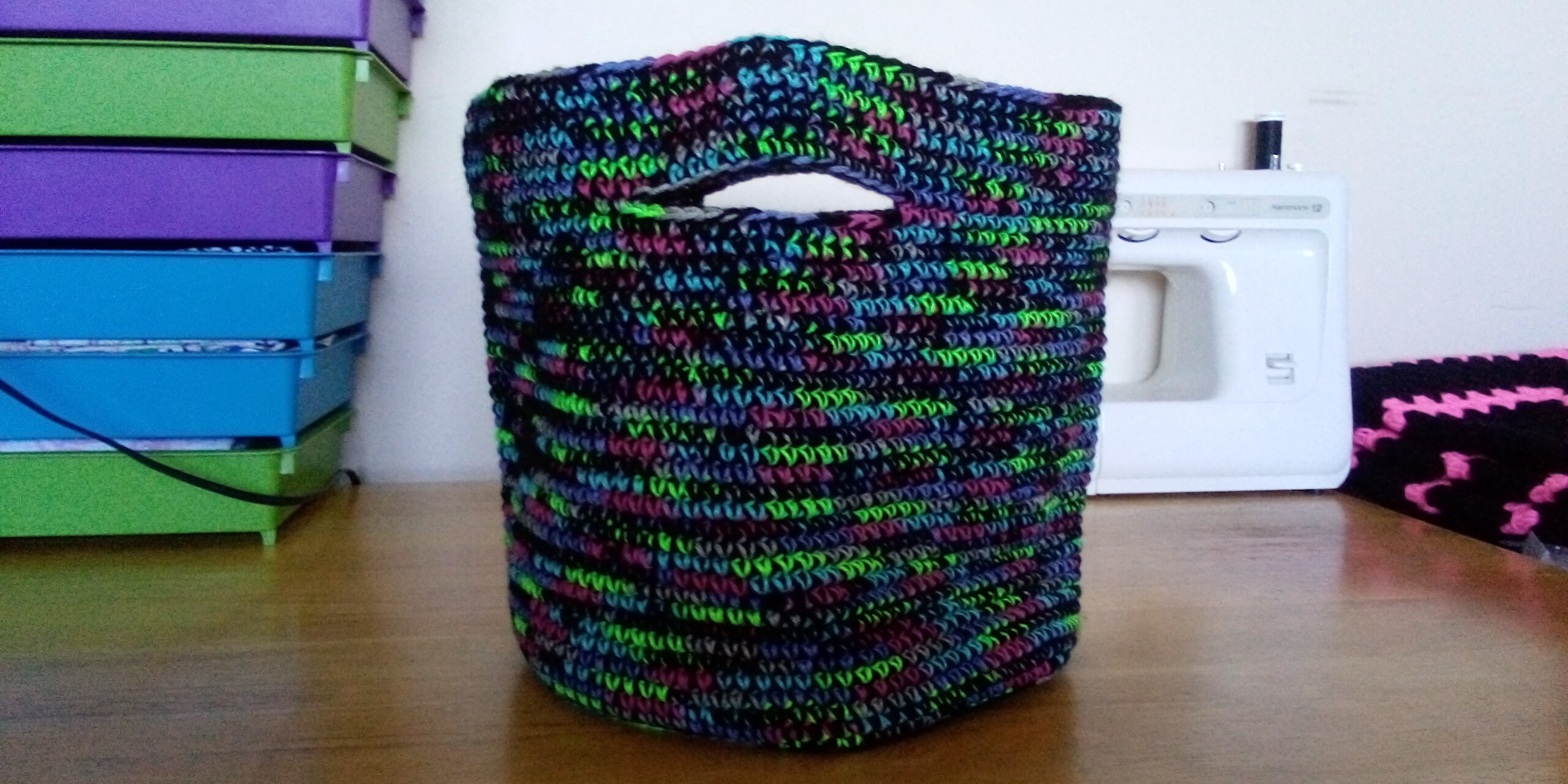 Scrap Yarn Project Bag Crochet Pattern Etsy