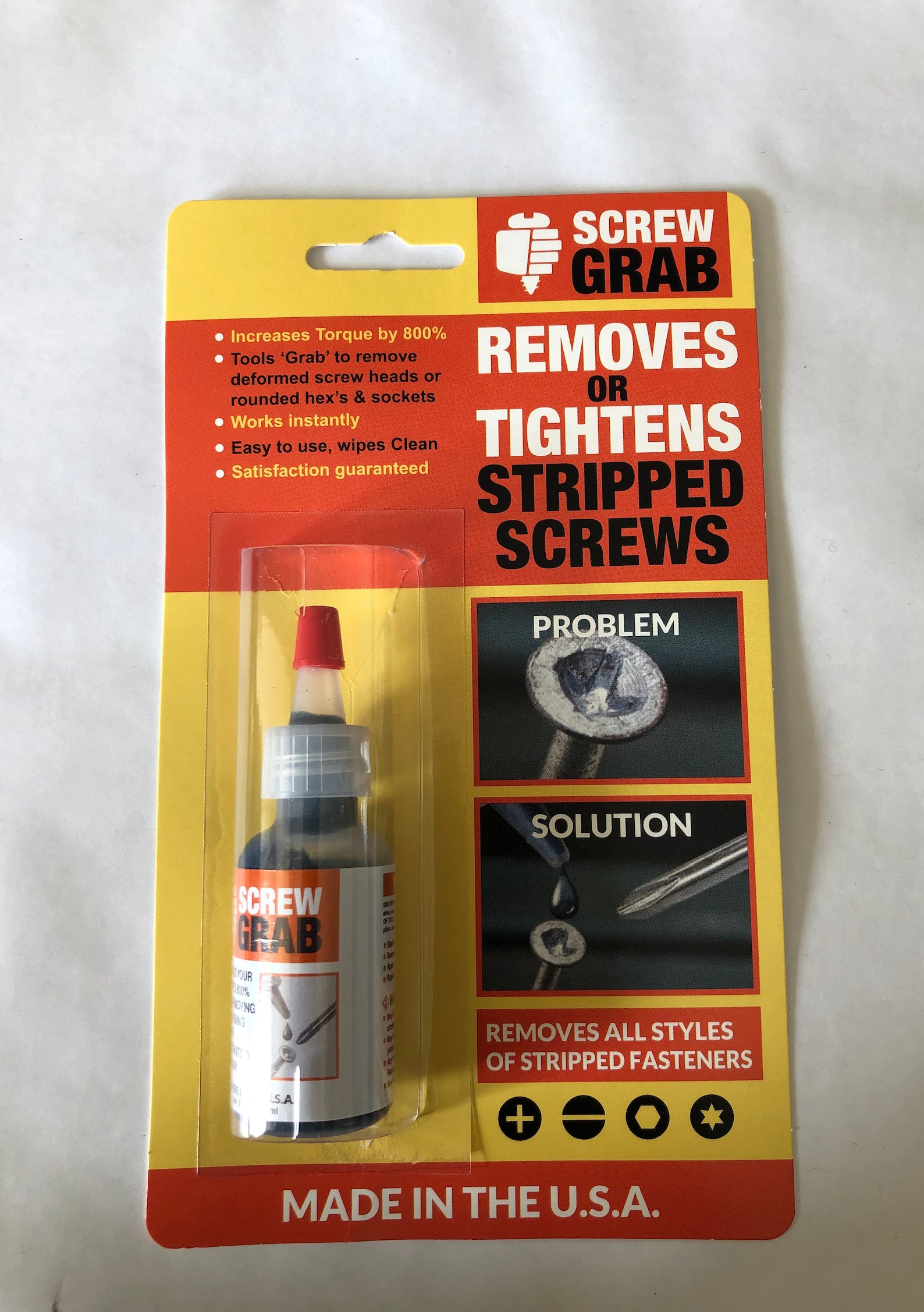 Screwgrab Screw Remover Friction Gel 15ml/ 5 Fl.oz Etsy