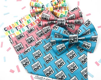 Pet Birthday Bandana Bow Tie | Gotcha Day Bandana Bowtie | Birthday Boy | Birthday Girl | Dog Birthday | Cat Birthday | Happy Birthday