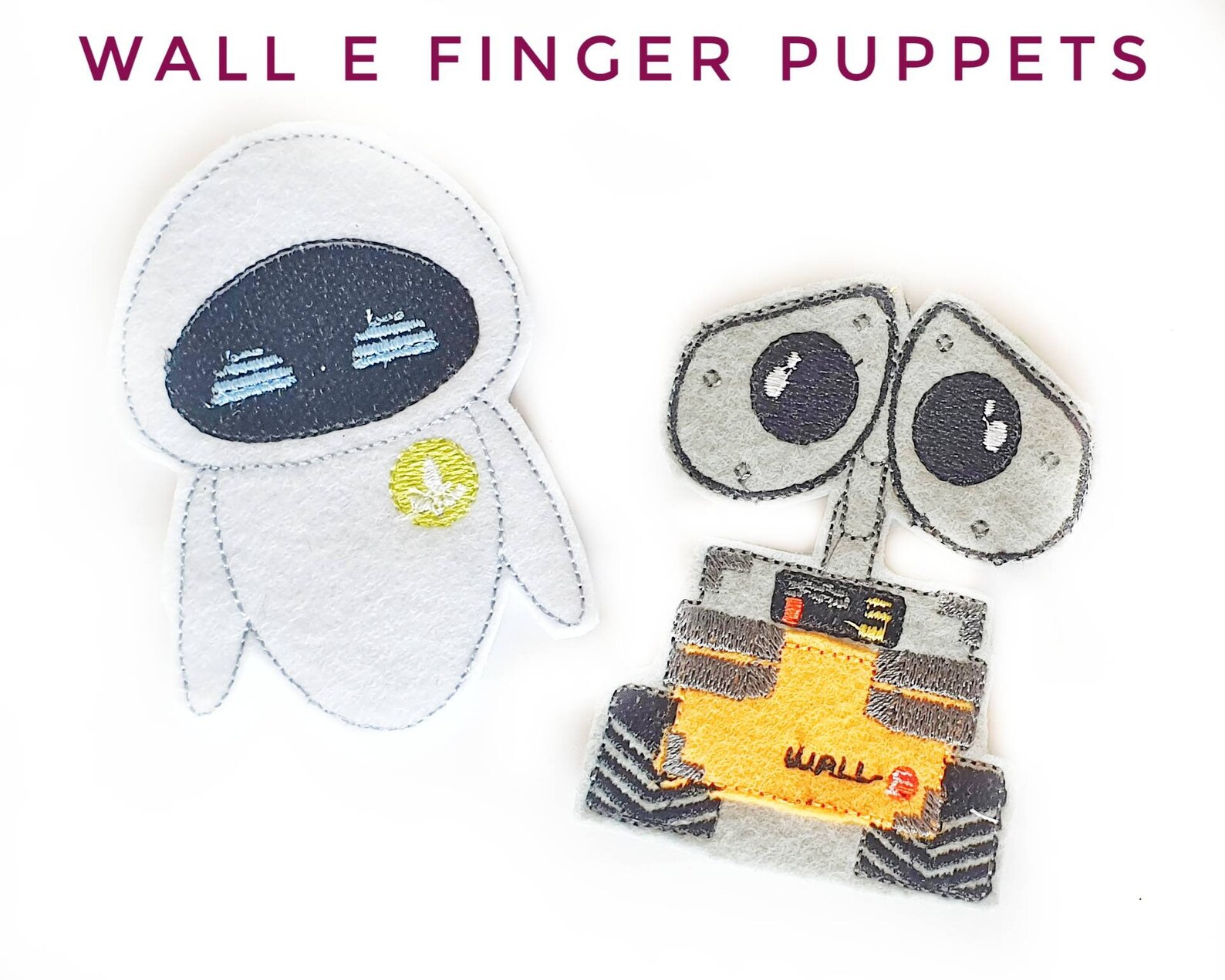 Wall E Finger Puppets Eva Robot Soft Book Quiet Toy Walle Felt Etsy