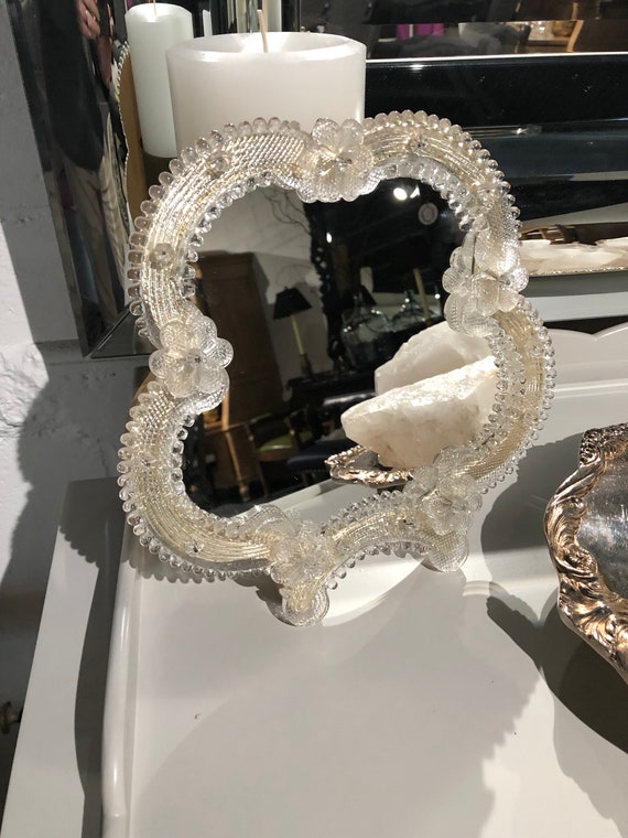 Venetian Style Gold Tone Glass Vanity Mirror