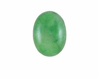 Jadeite Jade 13.02ct Green Oval Double Cabochon Natural Loose Gemstone GIA Certified