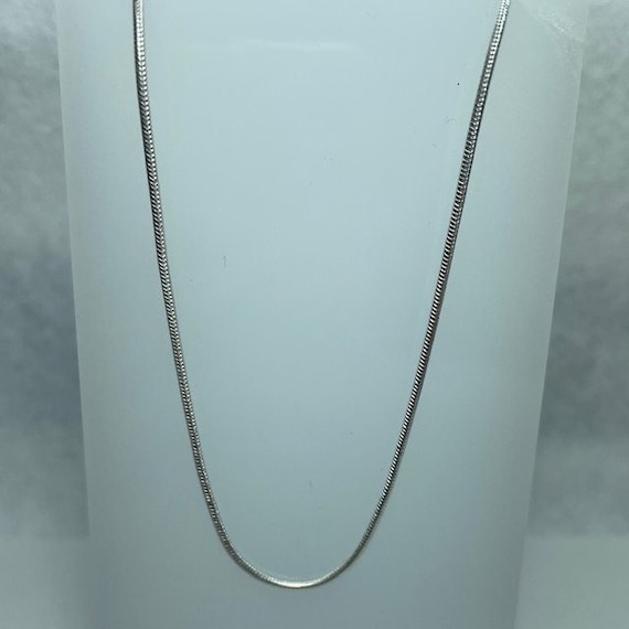 WYM Silver 925 SNAKE CHAIN NECKLACE 新品 Sterling Silver 925 Snake Chain Necklace 20inch - Etsy