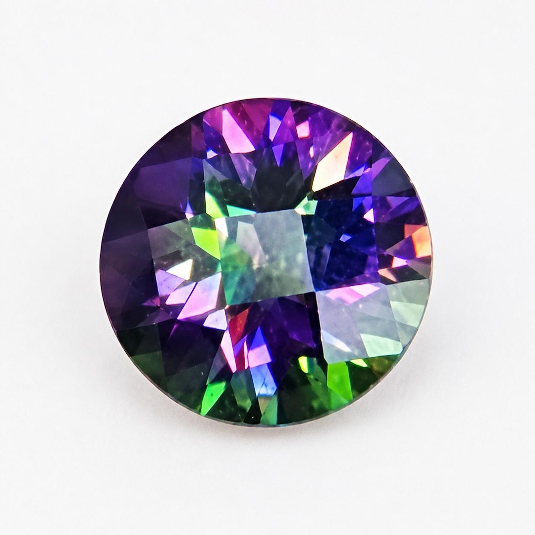 Mystic Fire Topaz Round Loose Gemstone (assorted Sizes and Cutting
