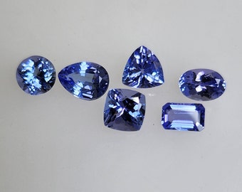 Natural Tanzanite Loose gemstone Assorted Sizes and Shapes