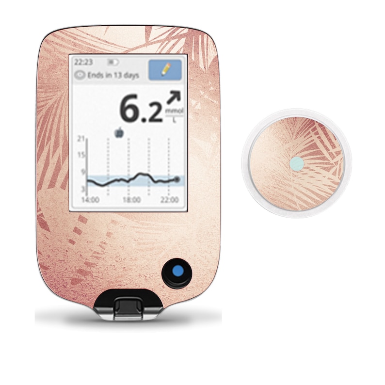 Summer Rose Gold Diabetes Stickers G6 Omnipod Etsy