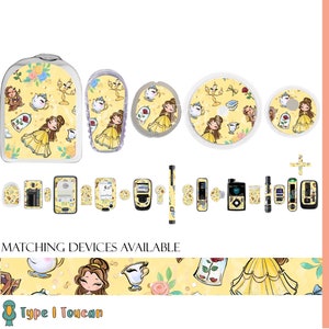 Beautiful Princess | Diabetes Stickers | Dexcom Sticker Omnipod Freestyle Libre Tslim Enlite Minimed Medtronic Pump Contour Vinyl Decal