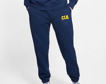 CIA Joggers - Pantalones de sudor de la agencia de inteligencia central - Tamaños para adultos y jóvenes - Traje de sudaderas unisex - Ventilador de disfraces - Pantalones de chándal