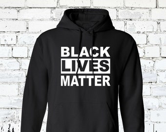 BLACK LIVES MATTER Hoodie - Movement Pullover - B L M Movement Sweater - All Sizes and Colors - Adult and Youth - Customizable