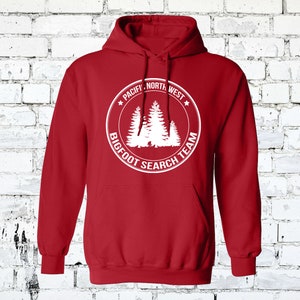 Pacific Northwest Official Bigfoot Search Team Hoodie SASQUATCH Search Team Pullover All Colors and Sizes Adult and Youth image 8