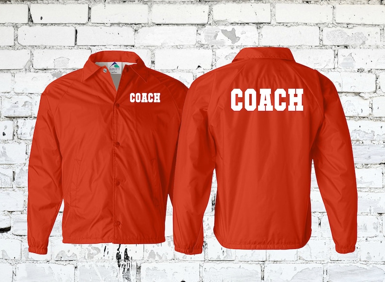 Customizable Coach and Team Jackets - Perfect for Football Basketball Soccer Track & Field Wrestling - Water Resistant Wind Breaker image 7