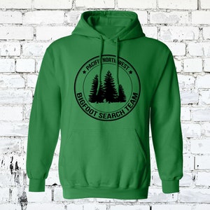 Pacific Northwest Official Bigfoot Search Team Hoodie SASQUATCH Search Team Pullover All Colors and Sizes Adult and Youth image 3