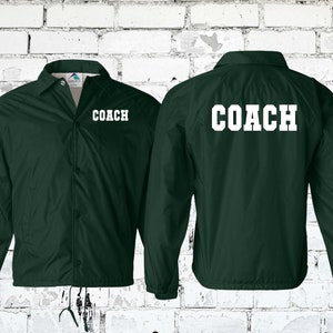 Customizable Coach and Team Jackets - Perfect for Football Basketball Soccer Track & Field Wrestling - Water Resistant Wind Breaker image 2