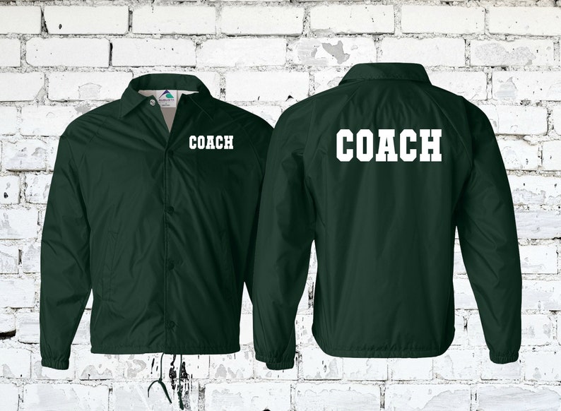 Customizable Coach and Team Jackets Perfect for Football Etsy