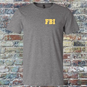 FBI Agent Shirt Field Agent Shirt Realistic Funny Tee Customizable Federal Bureau of Investigation Shirt Sweatshirt Hoodie image 3