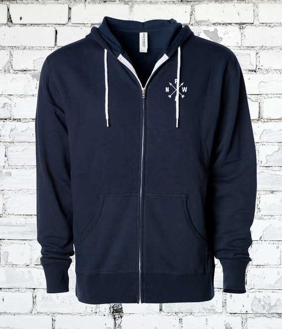 Pacific North West Compass Zip-up Hoodie - PNW Premium