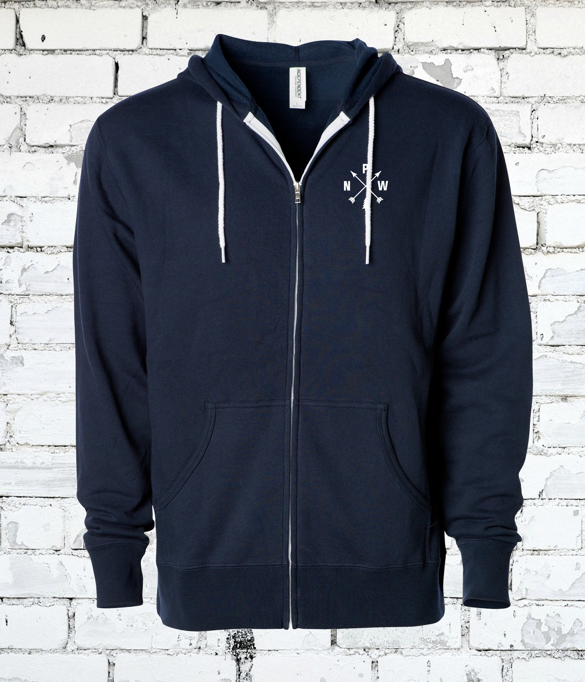 トップス playhour zipup hoodie navy PIERMONT ZIP HOODIE - MIDNIGHT BLUE – Piermont Outfitters