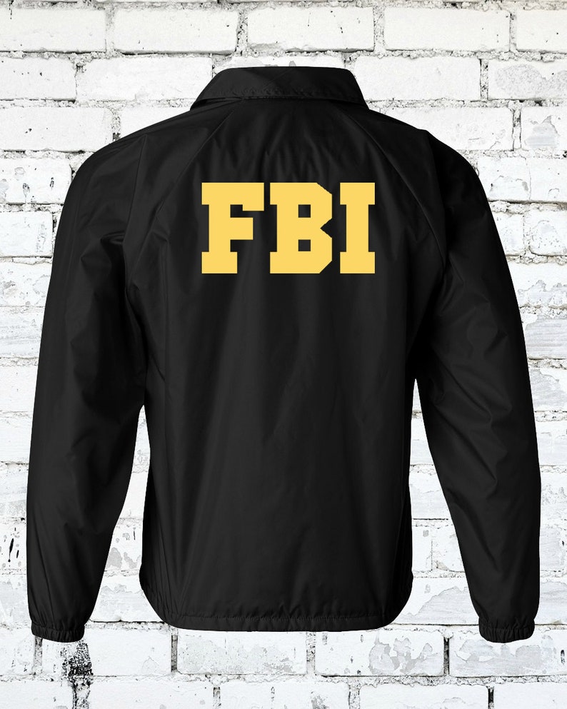 Halloween Costume Realistic Jacket- Customizable Federal Bureau of Investigation Adult and Youth FBI Field Agent Agent Jacket