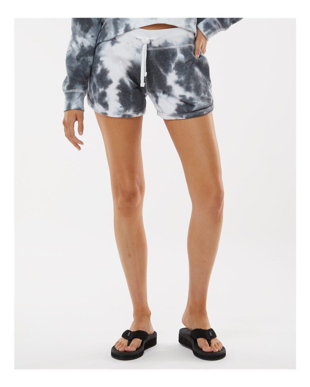 Women's Fleece Tie Dyed Sweat Shorts - Full Sweatsuit Available