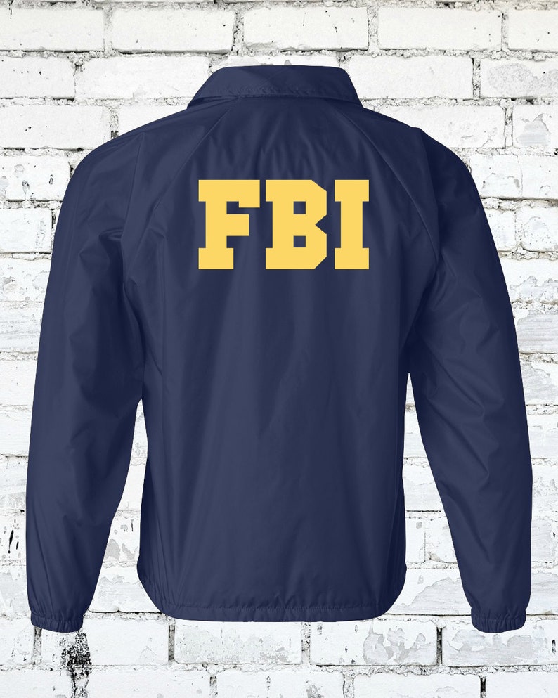Halloween Costume Realistic Jacket- Customizable Federal Bureau of Investigation Adult and Youth FBI Field Agent Agent Jacket